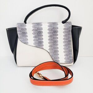 ATP Atelier Arezzo Crossbody Bag in Black White Snake